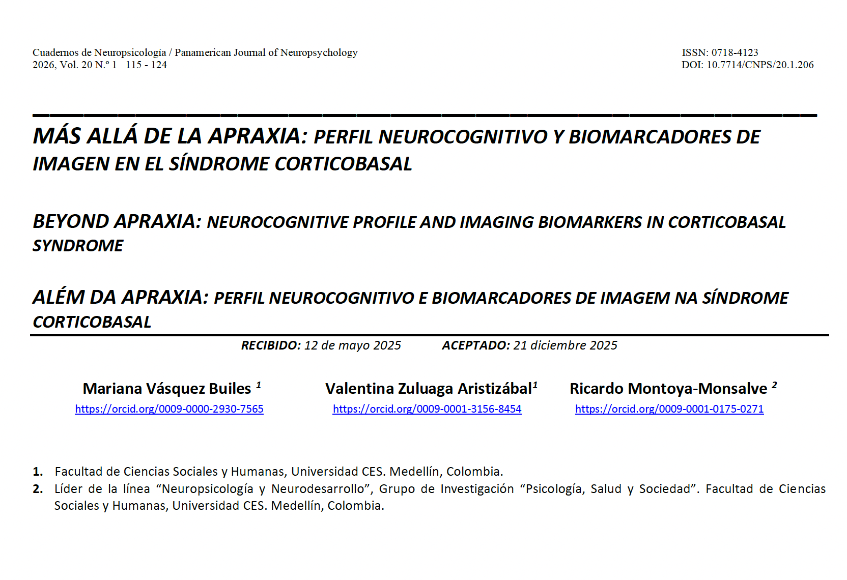 título y resumen del articulo